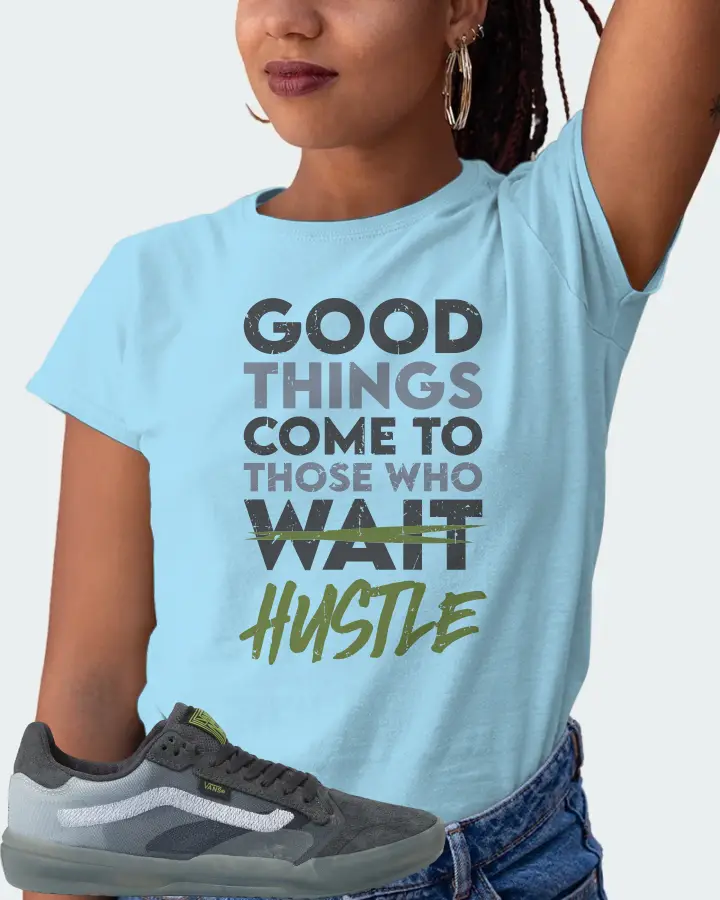 Vans EVDNT UltimateWaffle Sneaker Matching Ocean Blue T-Shirt (Good Things Come) - View 5