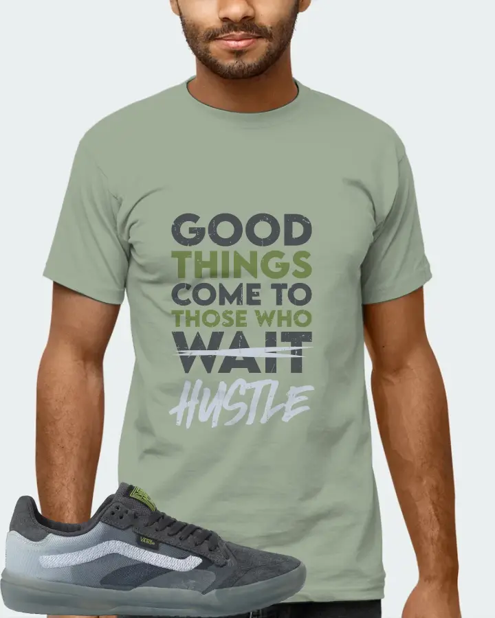 Vans EVDNT UltimateWaffle Sneaker Matching Sage T-Shirt (Good Things Come) - View 6