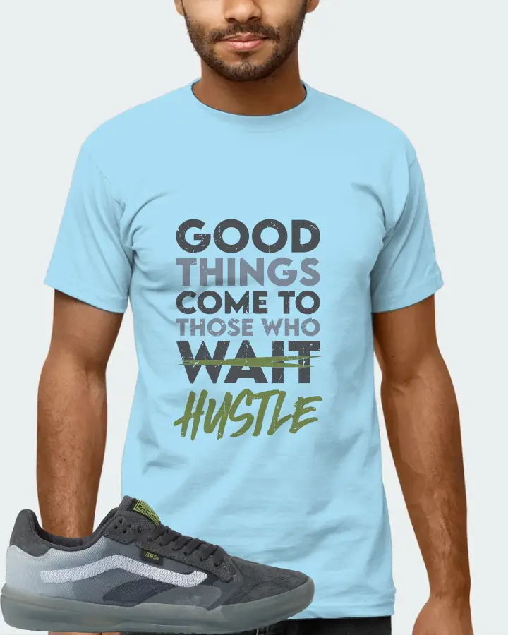 Vans EVDNT UltimateWaffle Sneaker Matching Ocean Blue T-Shirt (Good Things Come) - View 6