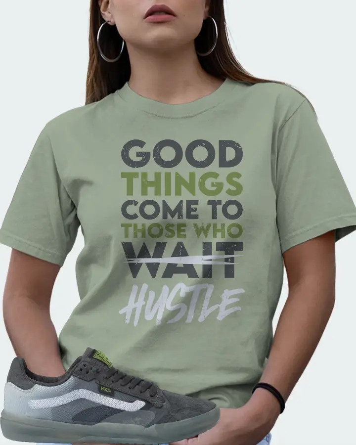 Vans EVDNT UltimateWaffle Sneaker Matching Sage T-Shirt (Good Things Come) - View 7