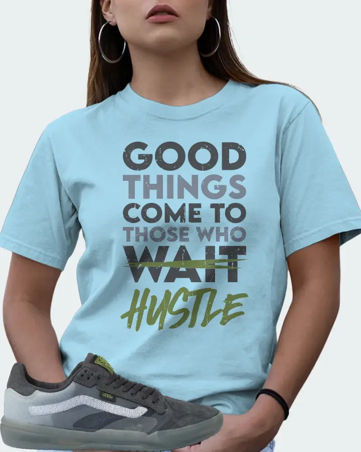 Vans EVDNT UltimateWaffle Sneaker Matching Ocean Blue T-Shirt (Good Things Come) - View 7