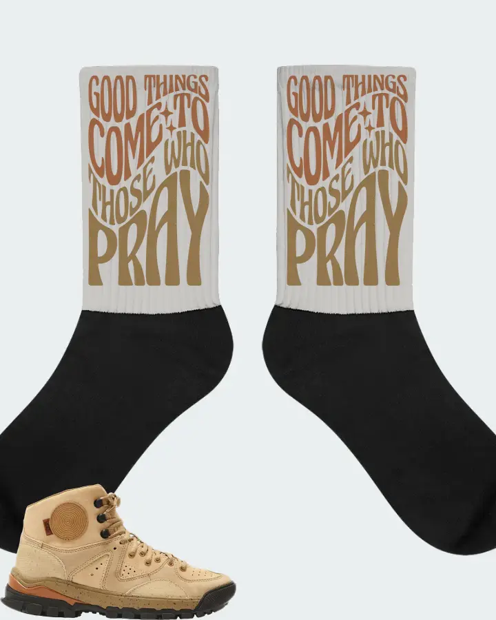 Vans Vault Amazon Trail LX  Sneaker Matching Grey Socks - Good Things Come To Those Who Pray
