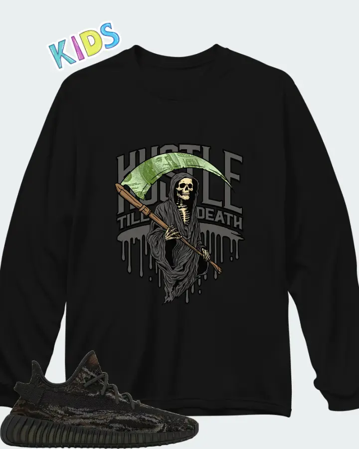 adidas Yeezy Boost 350 V2 MX Rock Matching Kid's Long Sleeve T-Shirt