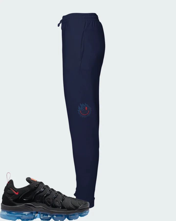 Nike Vapormax Plus Black Red Blue Matching Joggers