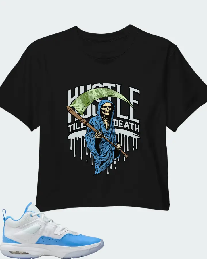 Jordan Stay Loyal 3 White University Blue Matching Crop Top
