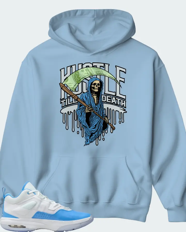 Jordan Stay Loyal 3 White University Blue Matching Hoodie