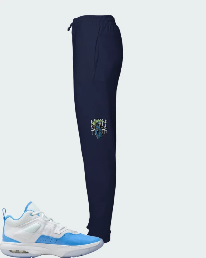 Jordan Stay Loyal 3 White University Blue Matching Joggers