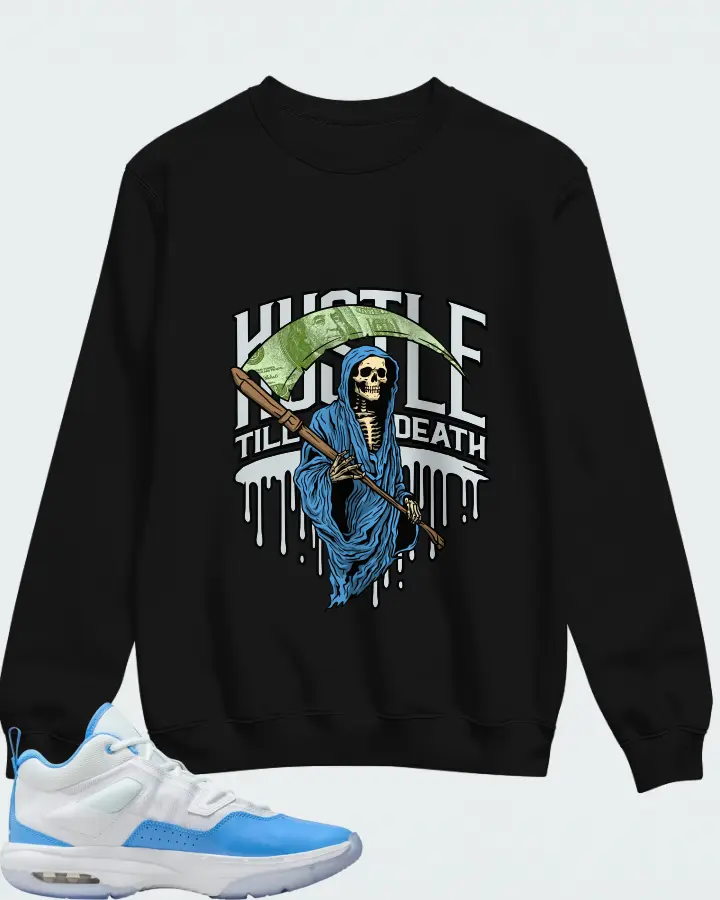 Jordan Stay Loyal 3 White University Blue Matching Sweatshirt