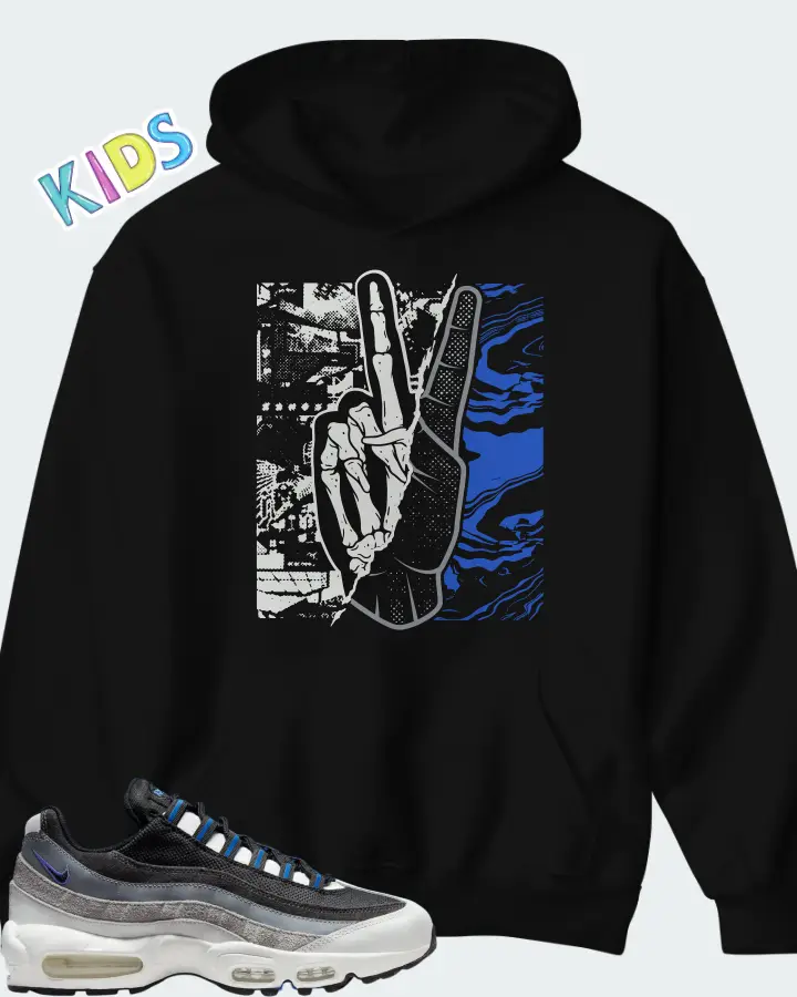 Nike Air Max 95 Anthracite Cool Grey Matching Kid's Hoodie