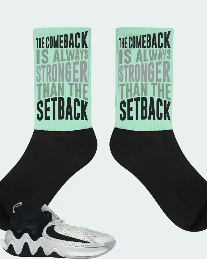 Nike Giannis Immortality 2 Sneaker Matching Mint Socks - The Comeback