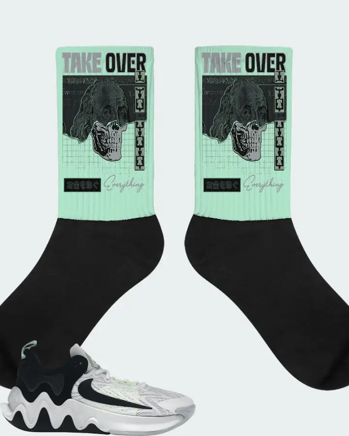 Nike Giannis Immortality 2 Sneaker Matching Mint Socks - Take Over