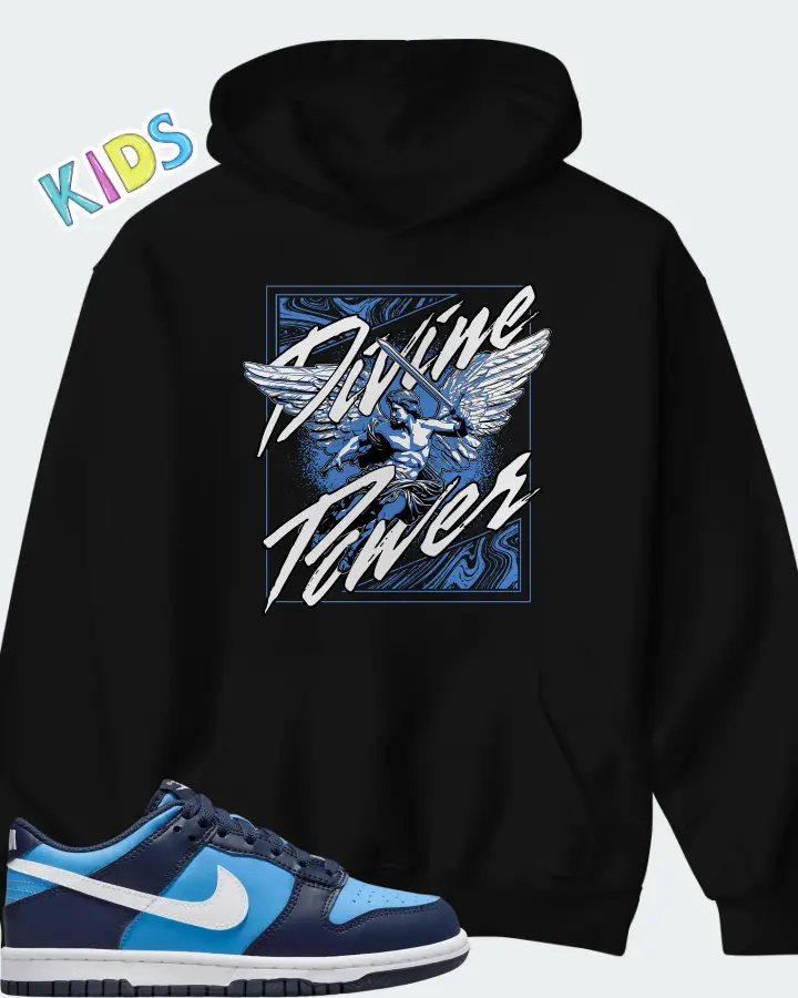 Dunk Low University Blue Matching Kid's Hoodie