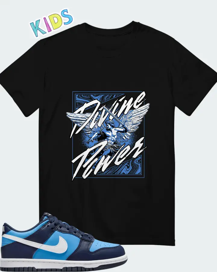 Dunk Low University Blue Matching Kid's T-Shirt