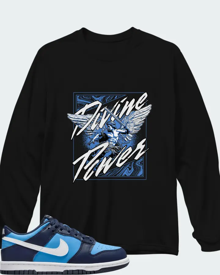 Dunk Low University Blue Matching Long Sleeve T-Shirt