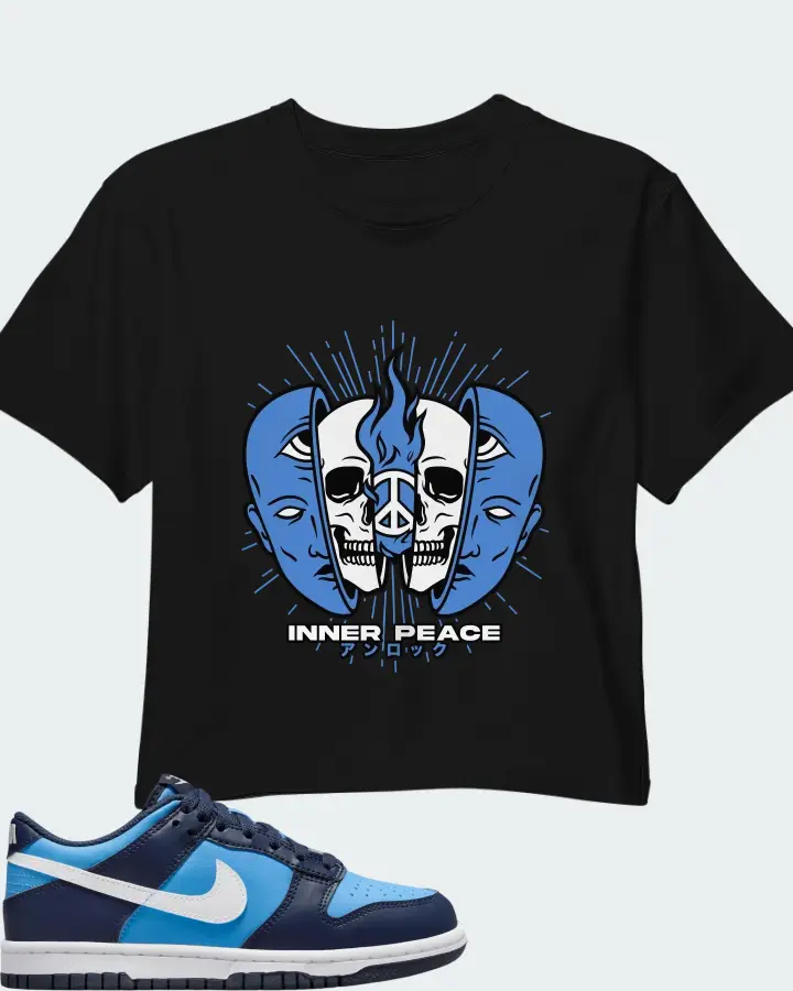 Dunk Low University Blue Matching Crop Top