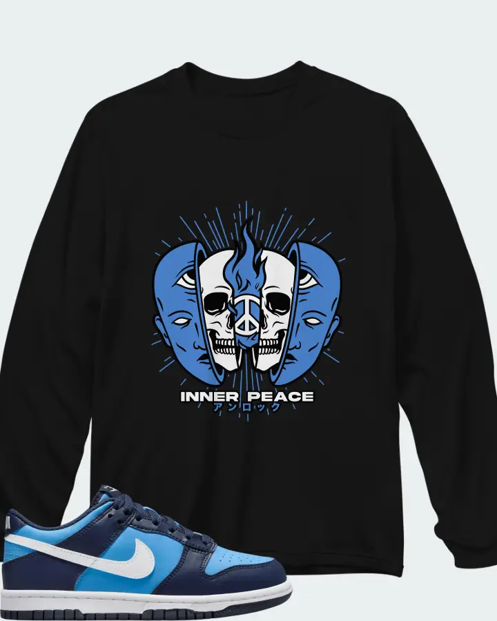 Dunk Low University Blue Matching Long Sleeve T-Shirt