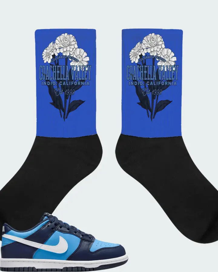 Dunk Low University Blue Matching Socks