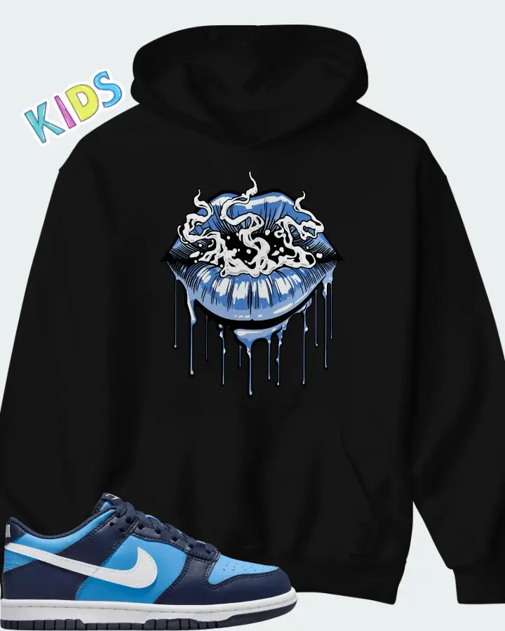 Dunk Low University Blue Matching Kid's Hoodie