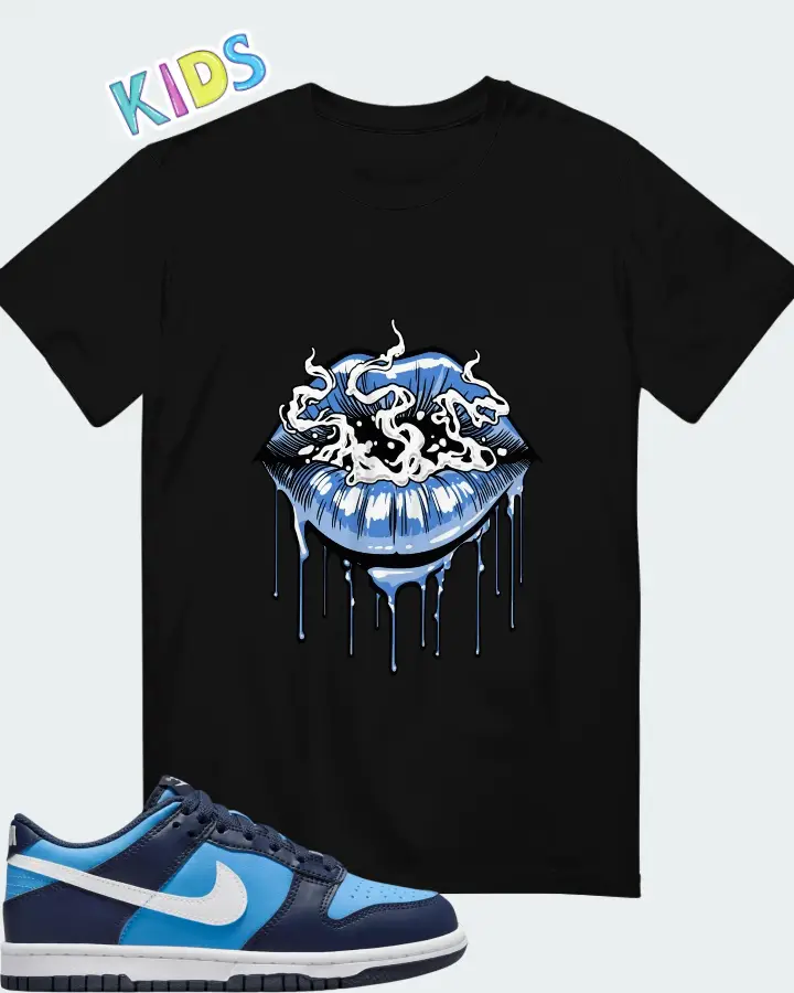 Dunk Low University Blue Matching Kid's T-Shirt