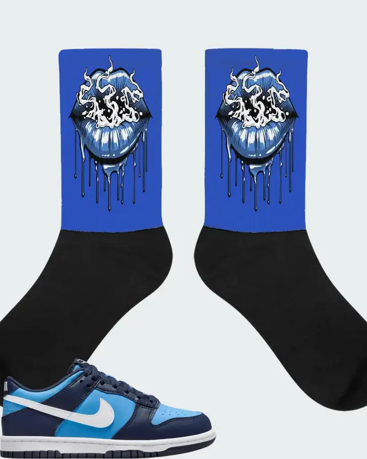Dunk Low University Blue Matching Socks