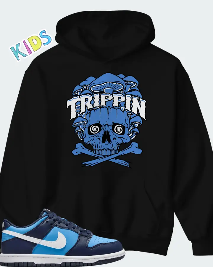 Dunk Low University Blue Matching Kid's Hoodie