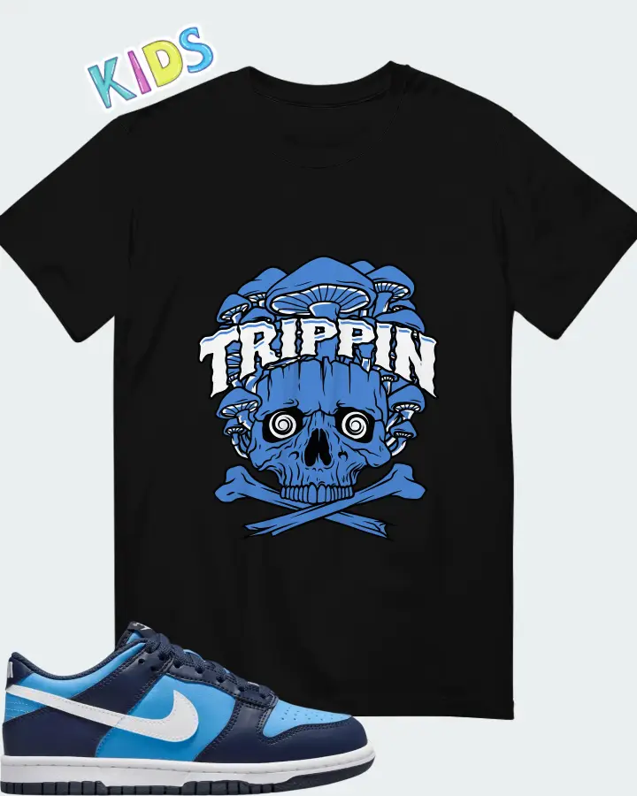 Dunk Low University Blue Matching Kid's T-Shirt