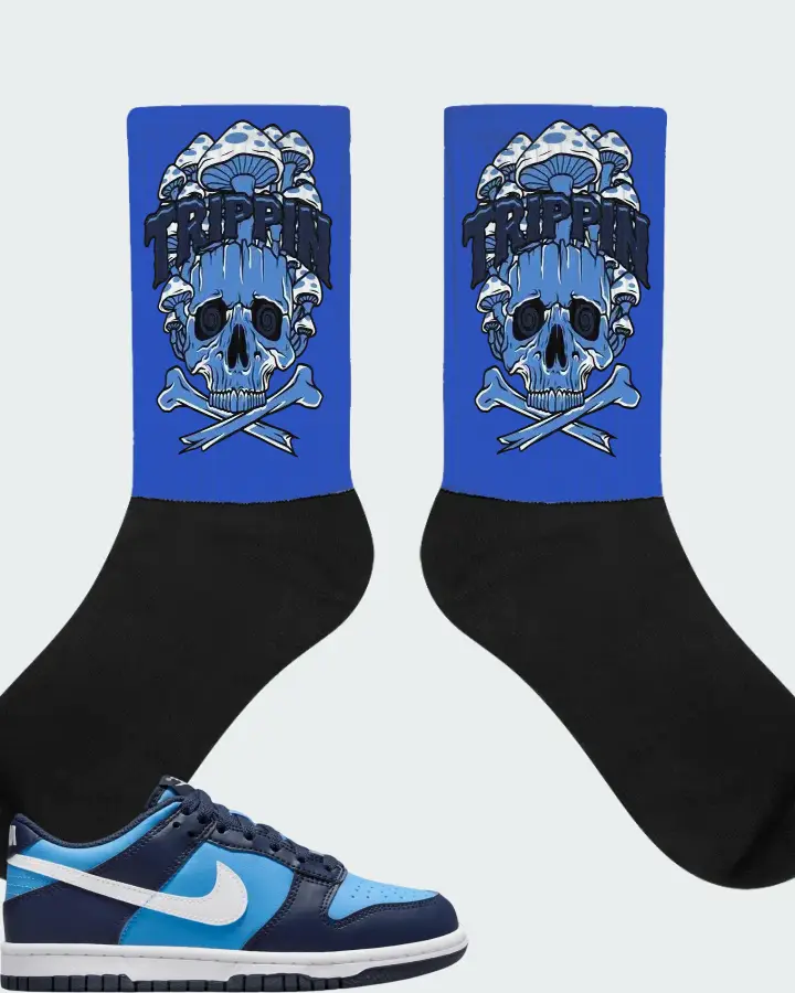 Dunk Low University Blue Matching Socks