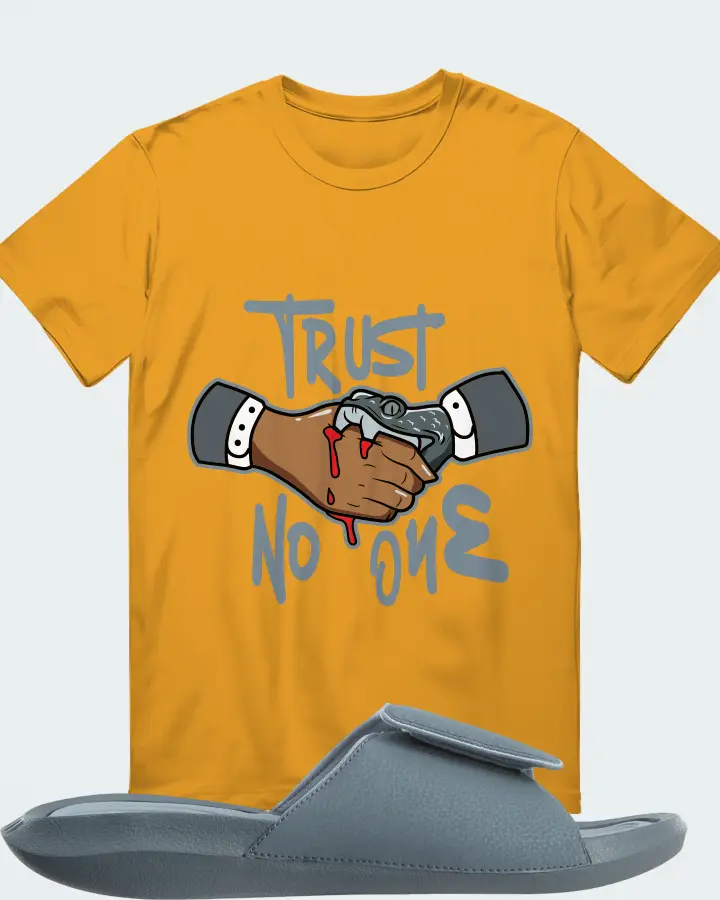 Jordan Hydro 6 Sneaker Matching Mustard T-Shirt - Trust No One