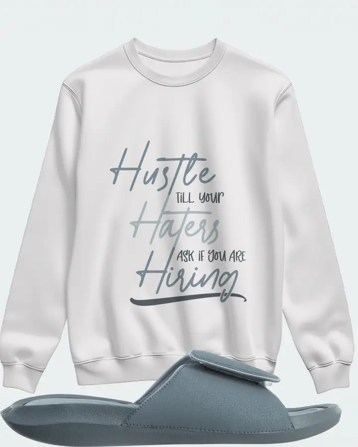 Jordan Hydro 6 Sneaker Matching White Sweatshirt - HUSTLE TILL YOUR HATERS ASK