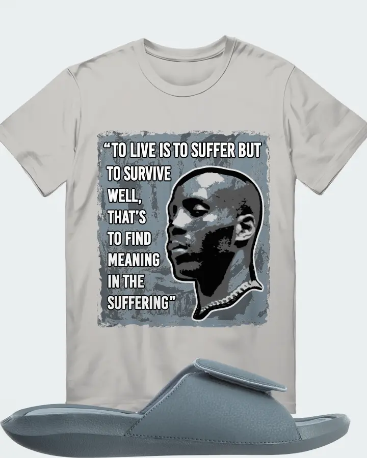 Jordan Hydro 6 Sneaker Matching Grey T-Shirt - DMX Suffer Quote