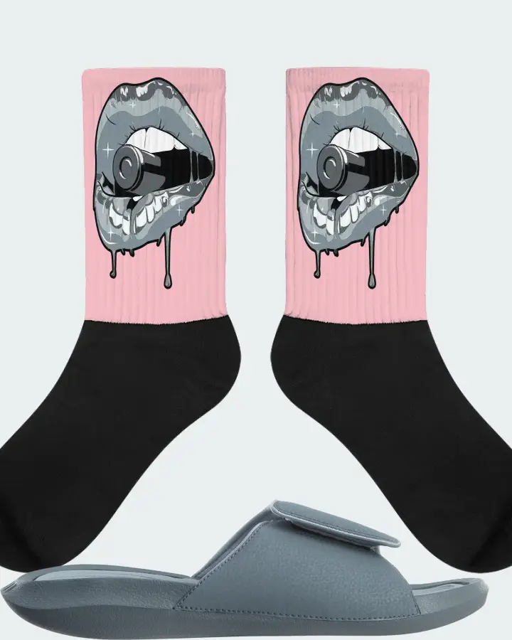 Jordan Hydro 6 Sneaker Matching Pink Socks - Kiss of Death