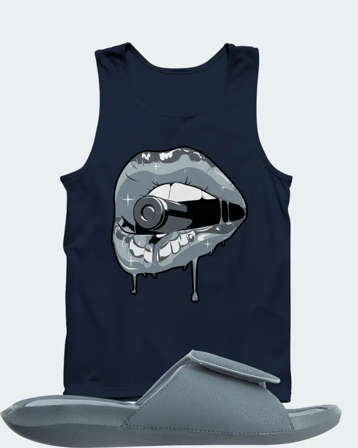 Jordan Hydro 6 Sneaker Matching Navy Tank Top - Kiss of Death
