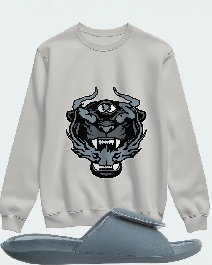 Jordan Hydro 6 Sneaker Matching Grey Sweatshirt (The Beast) - View 1