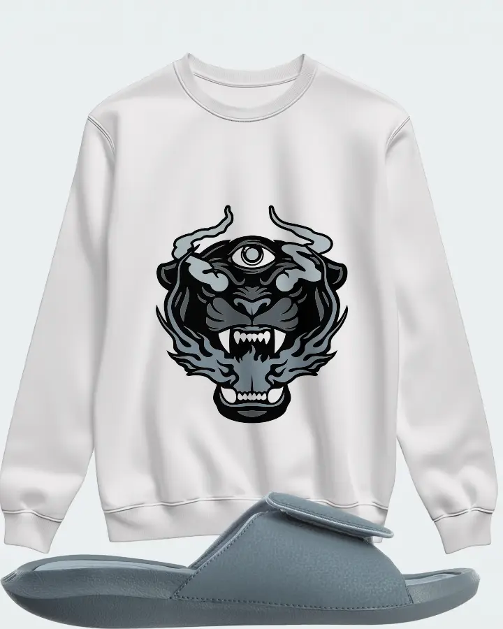 Jordan Hydro 6 Sneaker Matching White Sweatshirt (The Beast) - View 1