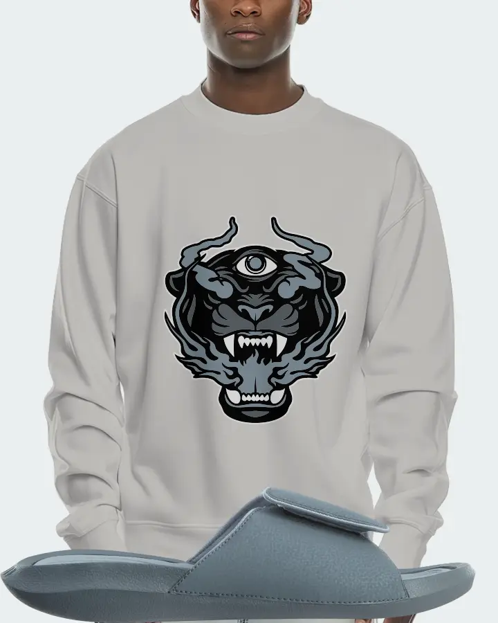 Jordan Hydro 6 Sneaker Matching Grey Sweatshirt (The Beast) - View 2