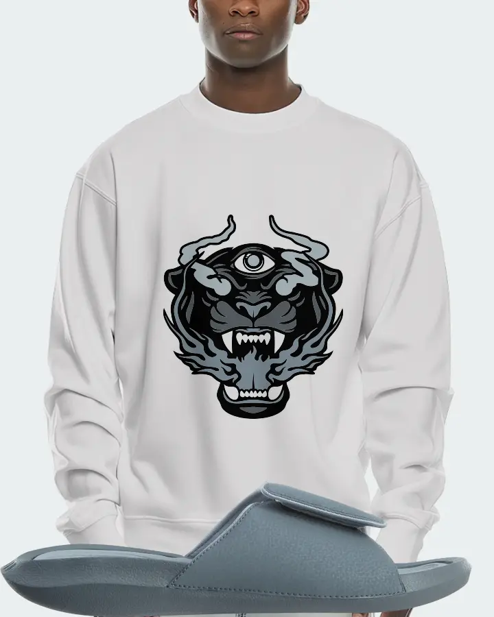 Jordan Hydro 6 Sneaker Matching White Sweatshirt (The Beast) - View 2