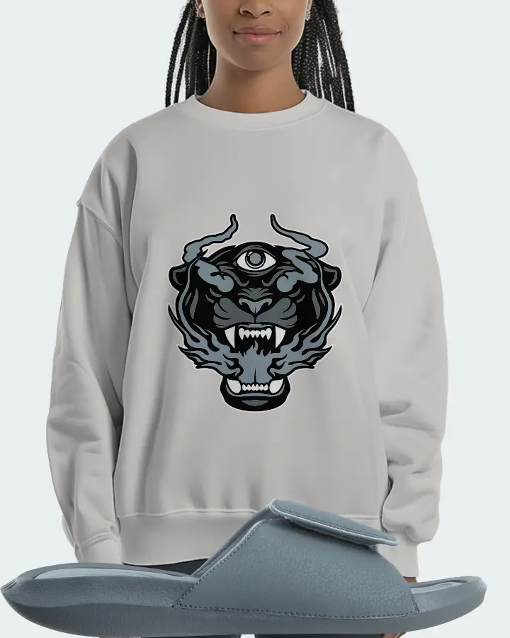 Jordan Hydro 6 Sneaker Matching Grey Sweatshirt (The Beast) - View 3