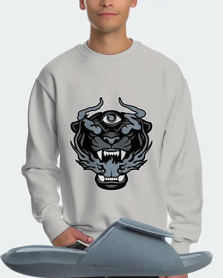 Jordan Hydro 6 Sneaker Matching Grey Sweatshirt (The Beast) - View 4