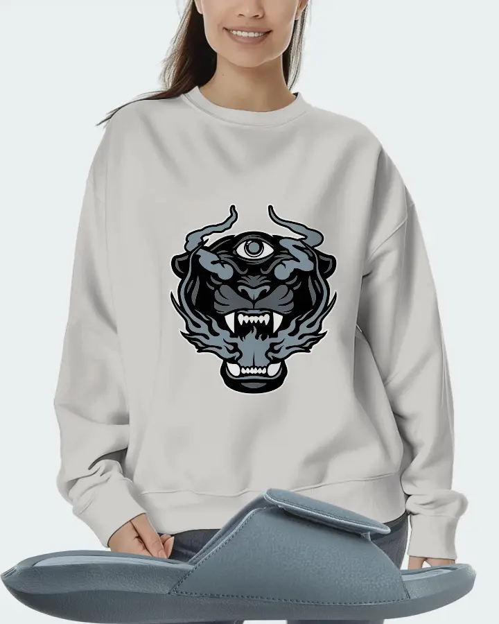 Jordan Hydro 6 Sneaker Matching Grey Sweatshirt (The Beast) - View 5