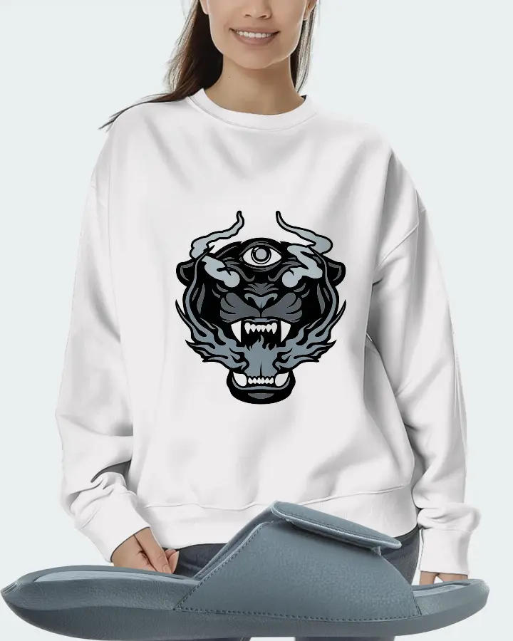 Jordan Hydro 6 Sneaker Matching White Sweatshirt (The Beast) - View 5