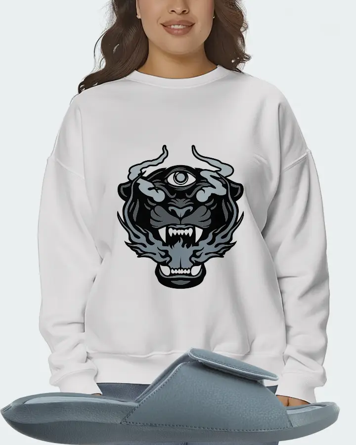 Jordan Hydro 6 Sneaker Matching White Sweatshirt (The Beast) - View 7