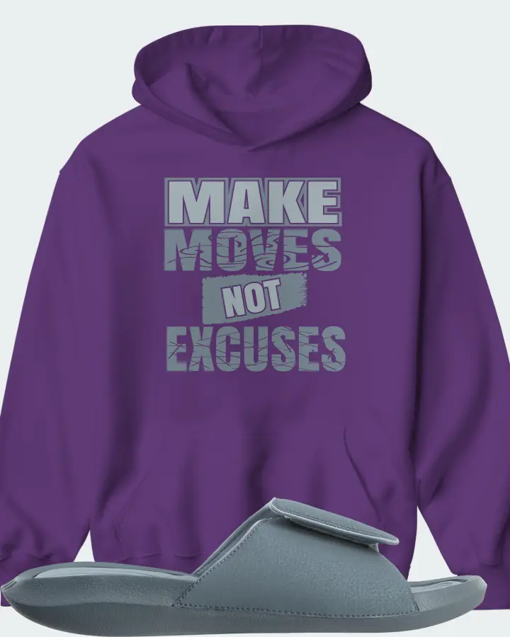 Jordan Hydro 6 Sneaker Matching Purple Hoodie - Make Moves Not Excuses