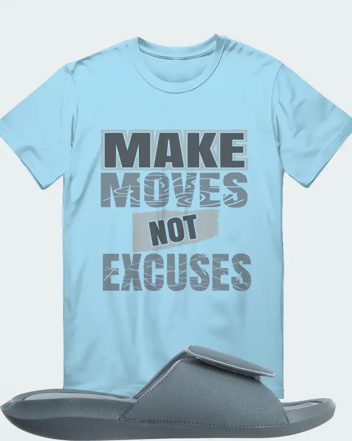 Jordan Hydro 6 Sneaker Matching Ocean Blue T-Shirt - Make Moves Not Excuses