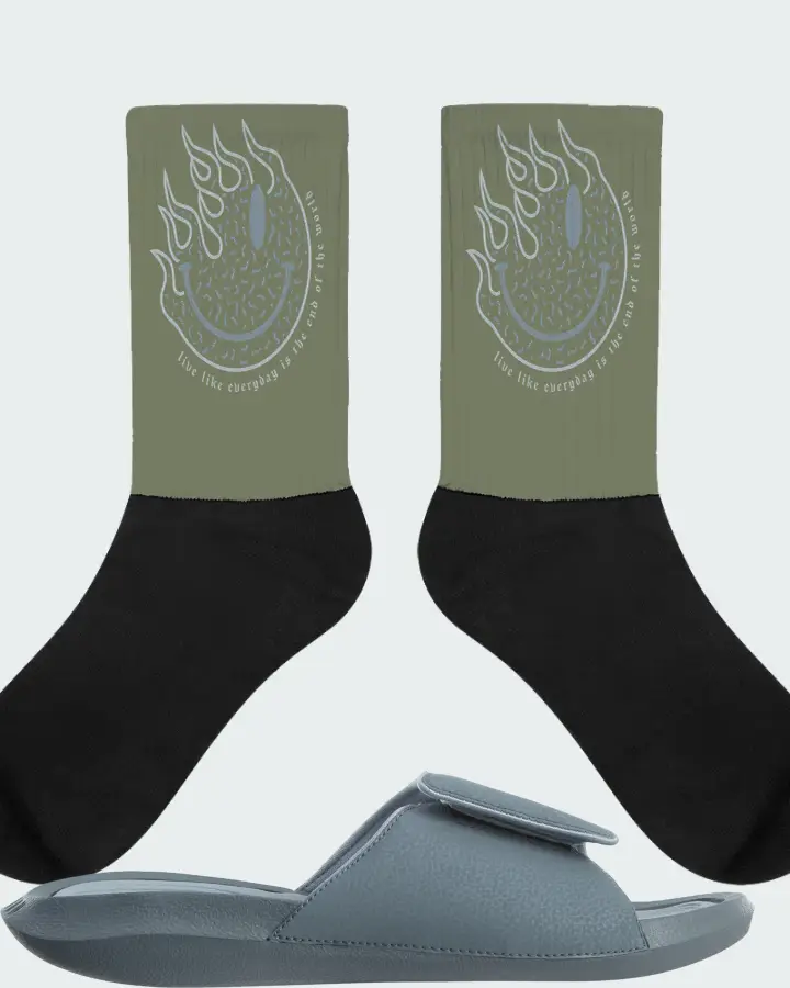 Socks in Olive