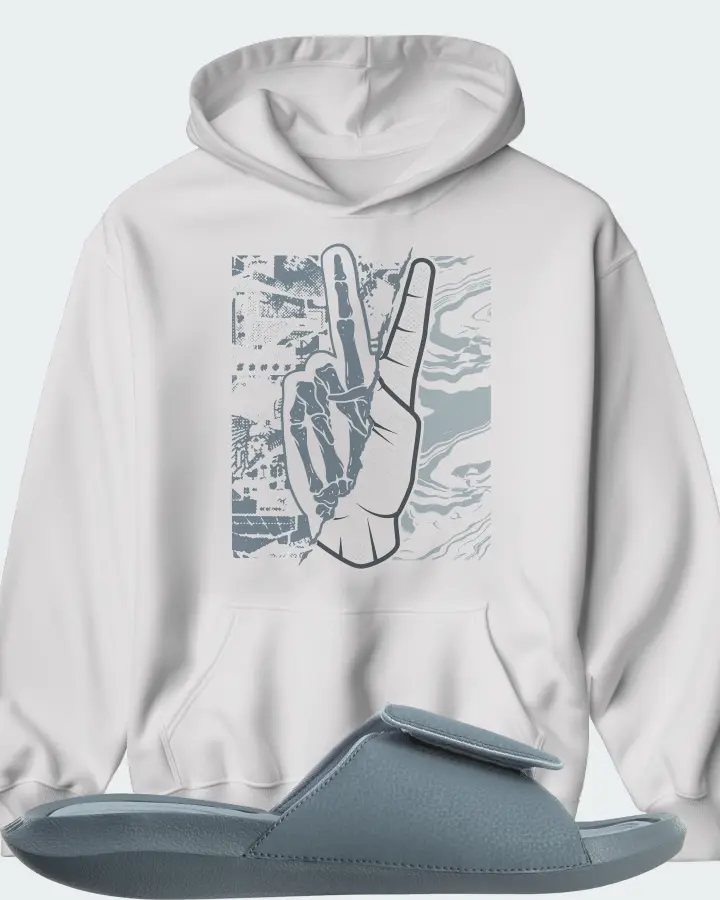 Jordan Hydro 6 Sneaker Matching White Hoodie - Peace of mind