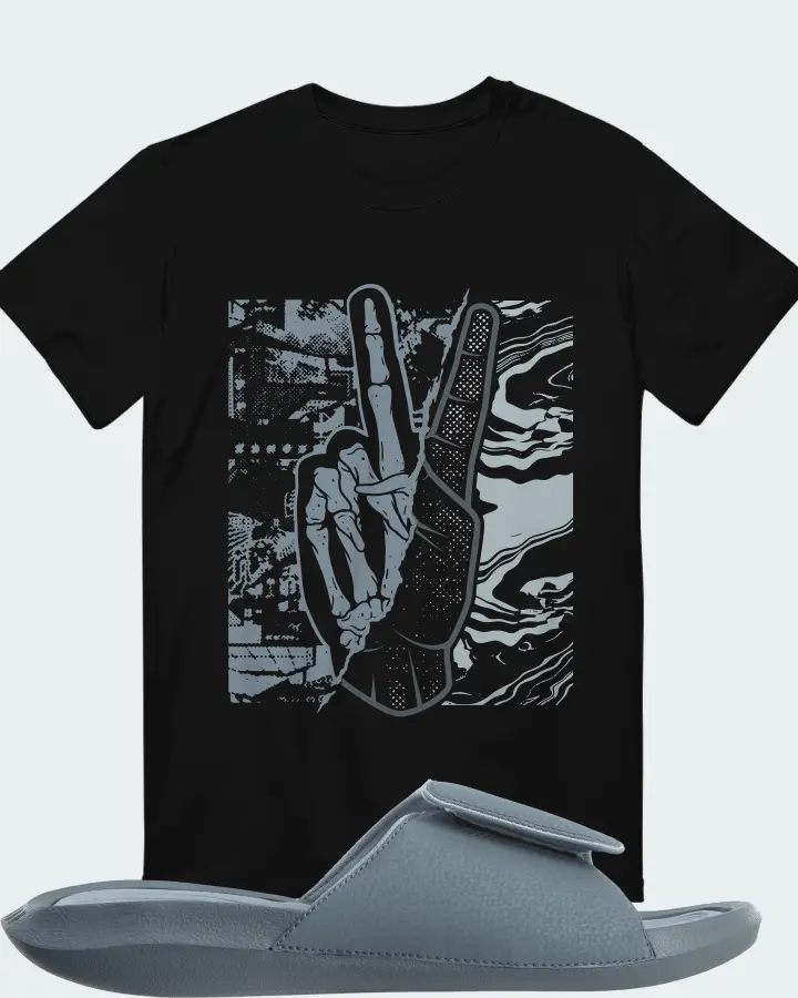 Jordan Hydro 6 Sneaker Matching Black T-Shirt - Peace of mind