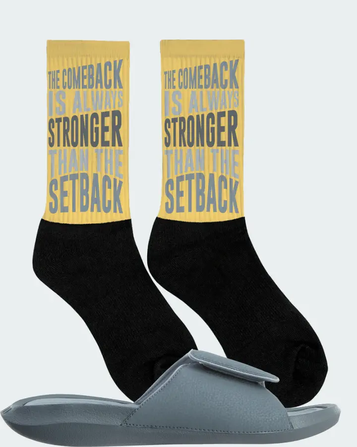 Jordan Hydro 6 Sneaker Matching Yellow Socks (The Comeback) - View 2