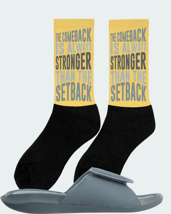 Jordan Hydro 6 Sneaker Matching Yellow Socks (The Comeback) - View 3