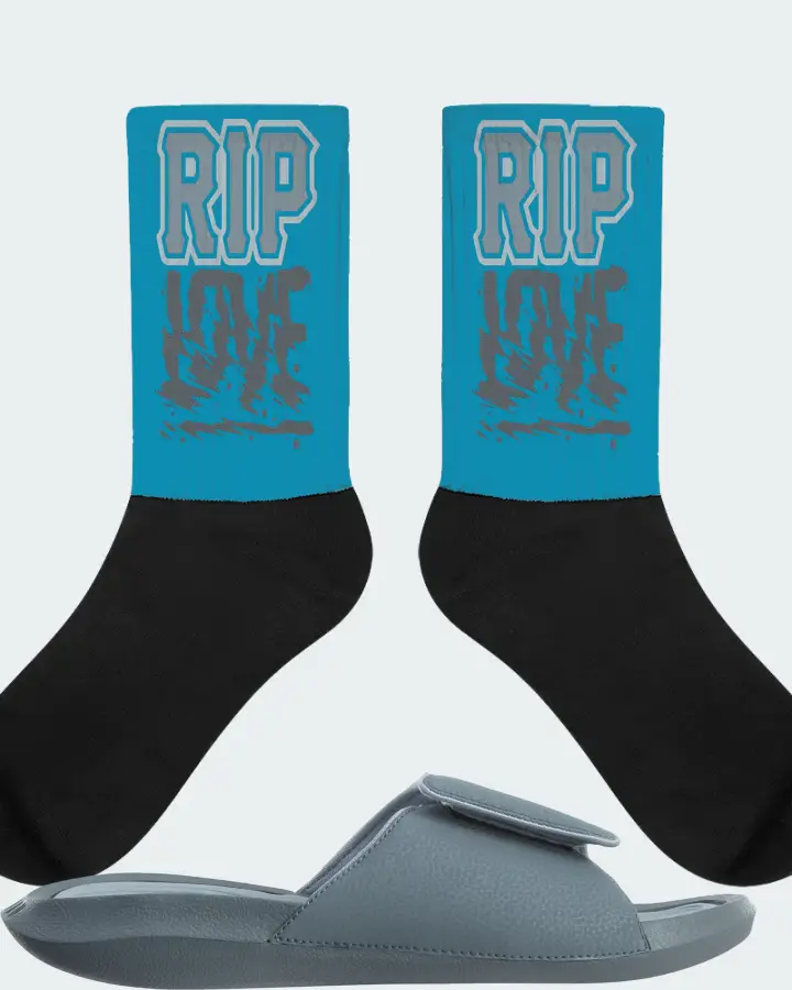 Jordan Hydro 6 Sneaker Matching Aqua Socks (RIP Love) - View 1