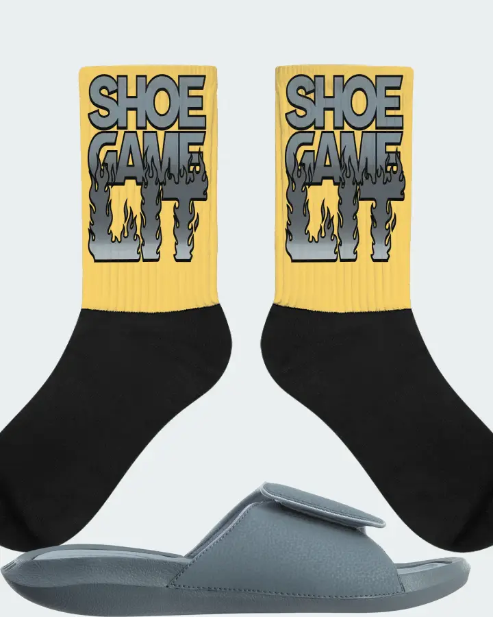 Jordan Hydro 6 Sneaker Matching Yellow Socks - Shoe Game Lit Refreshed